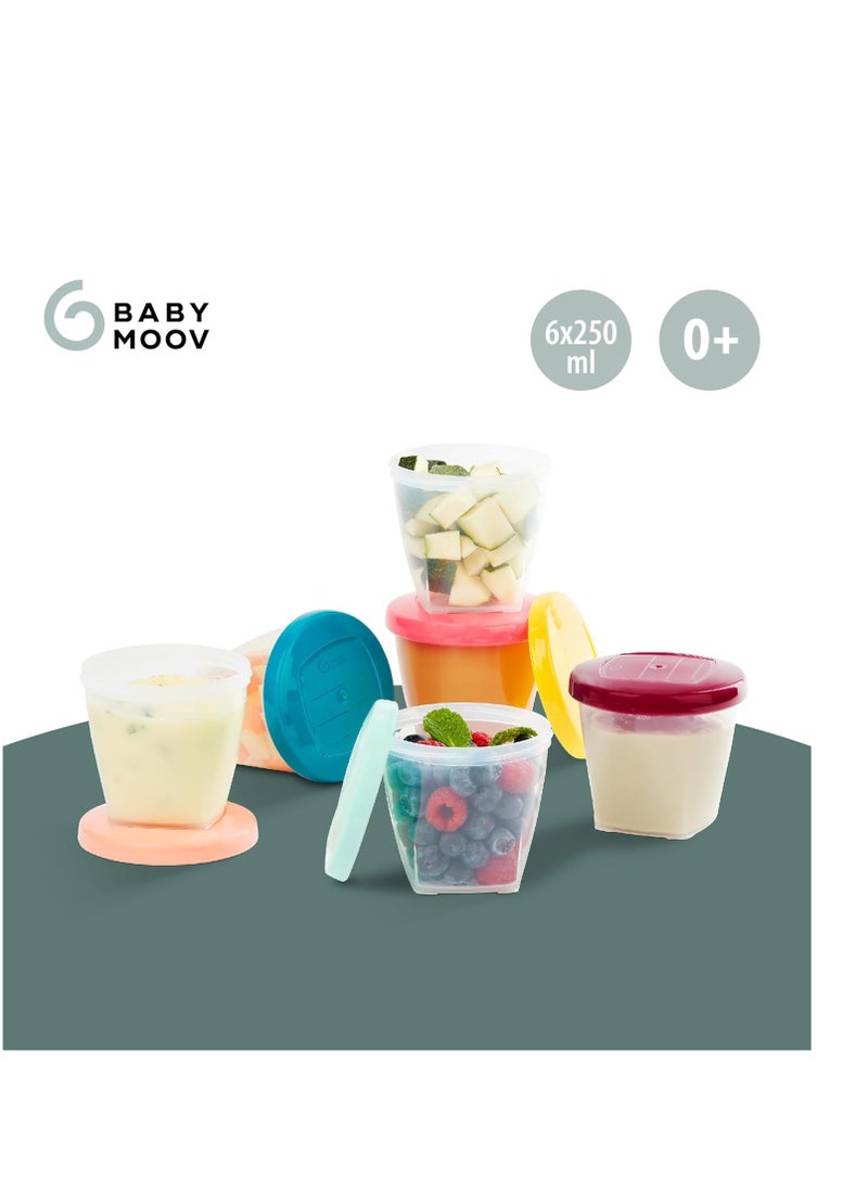 babymoov Babymoov leak proof storage bowls BPA free containers with lids ideal to store baby food or snacks for toddlers BPA free 8.45 ounce x6  - Image 2