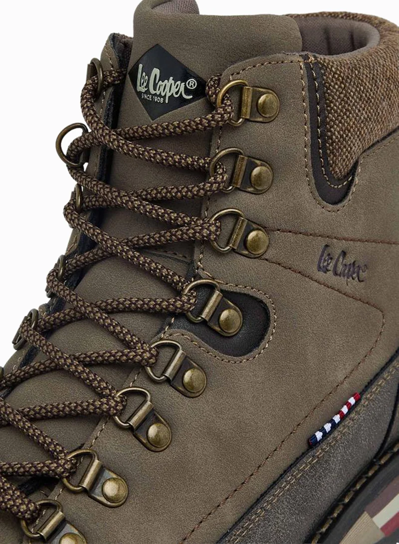 Lee Cooper BEIGE Men Lace-Up Ankle Boots for Men | Best Price UAE