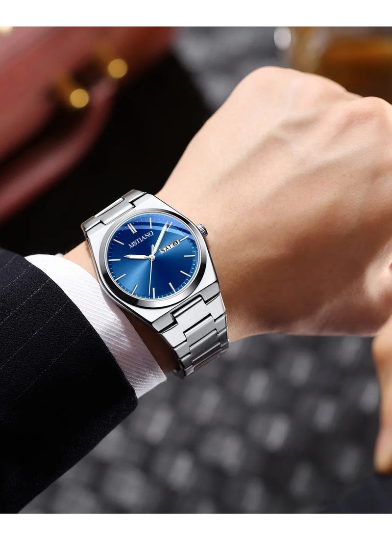 MSTIANQ Watches for Men Stainless Steel Quartz Water-Resistant Men's Watch  - Image 2