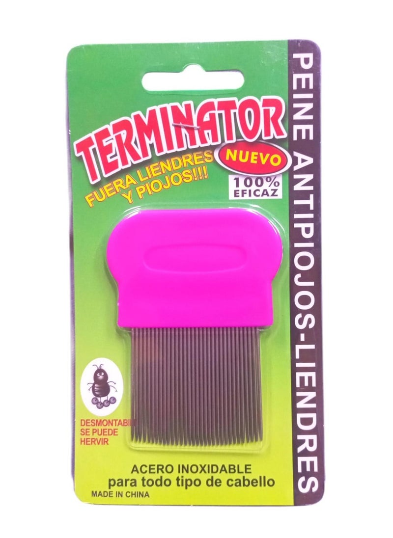 Generic A specialized medical comb known as a "Terminator", designed to remove lice and nits (lice eggs) from the hair.  - Image 1