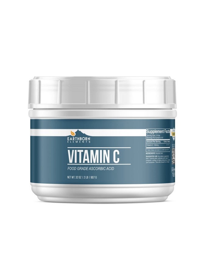 إيرثبورن إيليمنتس مسحوق فيتامين سي من Earthborn Elements (2 رطل)، حمض الأسكوربيك، مكمل غذائي ومنظف - Image 1