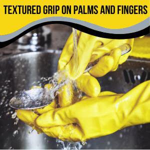 ETS Handpro ETSHandPro Thick and Heavy Duty Latex Rubber Long Garden Chemical Handling Industrial Lab Gloves for Home Garden and Farming Work 14 1 - Image 3