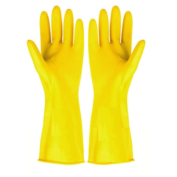 ETS Handpro ETSHandPro Thick and Heavy Duty Latex Rubber Long Garden Chemical Handling Industrial Lab Gloves for Home Garden and Farming Work 14 1 - Image 1