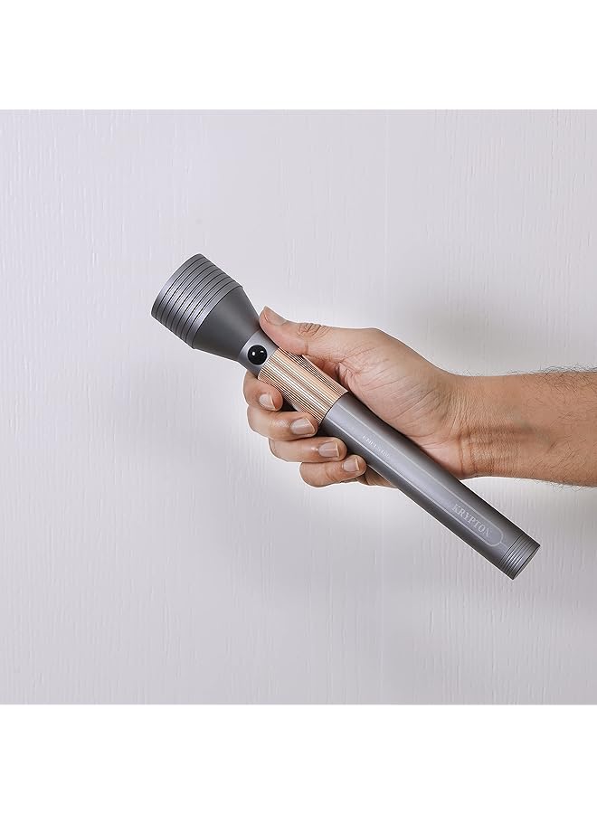 KRYPTON Rechargeable LED Flashlight Aluminum Flashlight KNFL5155 Portable Design 4000mAh Battery with 4 Hours Working & Indicator Lights Ideal for Camping Traveling & More - Image 4