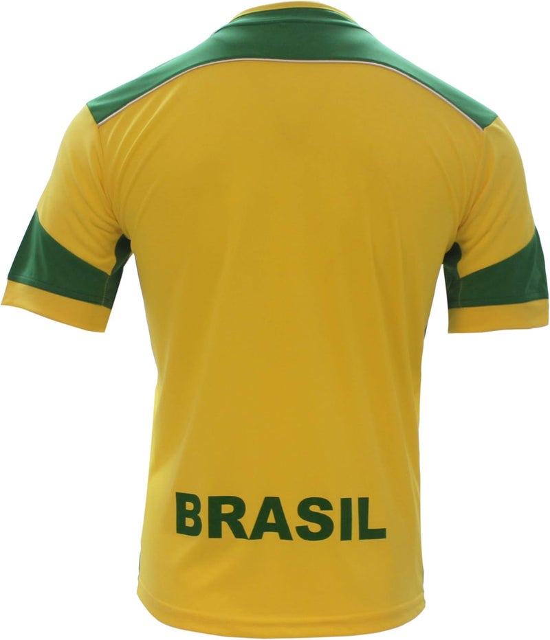 ARZA Brasil New Soccer Jersey Yellow/Green 100% Polyester - Image 3