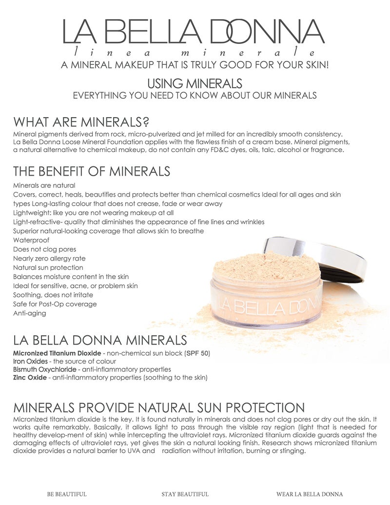 La Bella Donna Loose Mineral Foundation SPF 50 | 10g - Marianna - Image 3