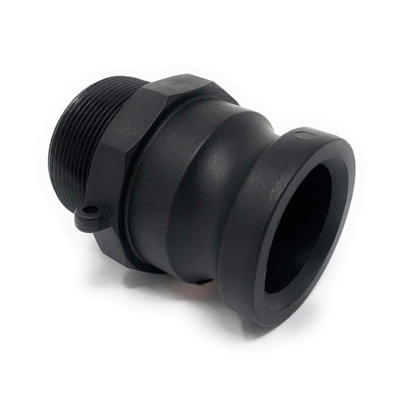 Gloxco Polypropylene Type F Cam and Groove Fitting, 2" Male Camlock Adapter x 2" Male NPT (CAM-20-F-PP) - Image 4