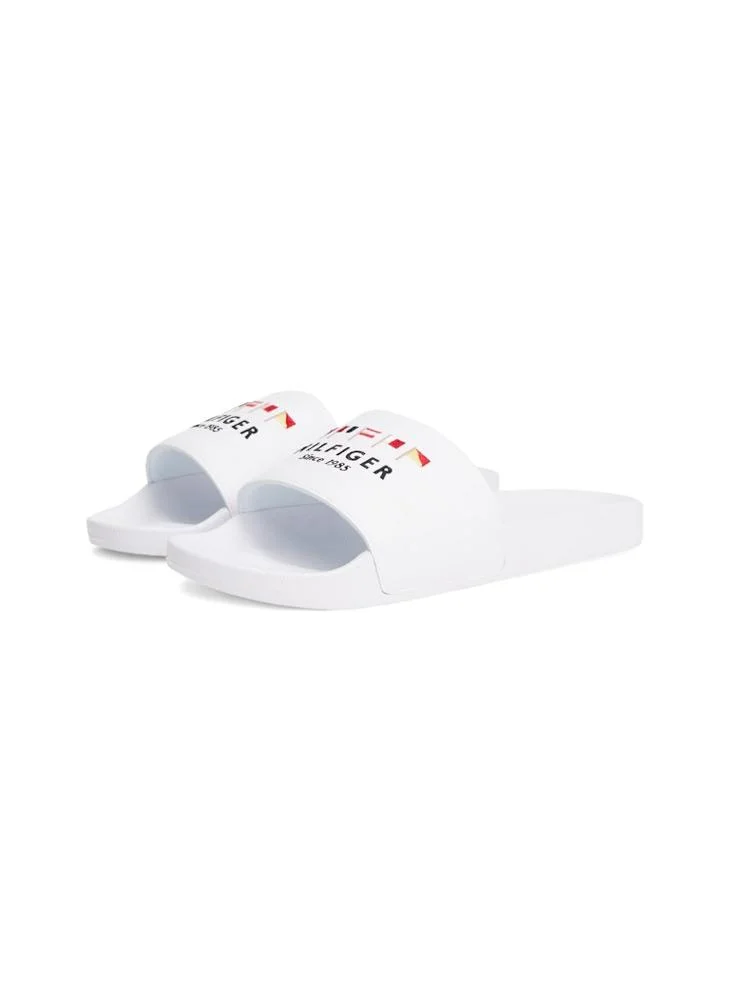 TOMMY HILFIGER FLAGS POOL SLIDES