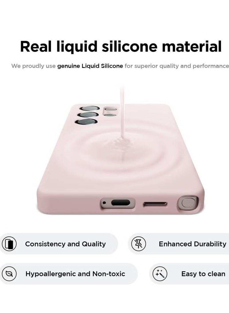 BORTONY Samsung S24 Ultra Case Liquid Soft Silicone Gel Rubber Galaxy S24 Ultra Cover Anti Scratch Military-Grade Drop-Proof Protective Case for Samsung Galaxy S24 Ultra 6.8 Inch - Image 4