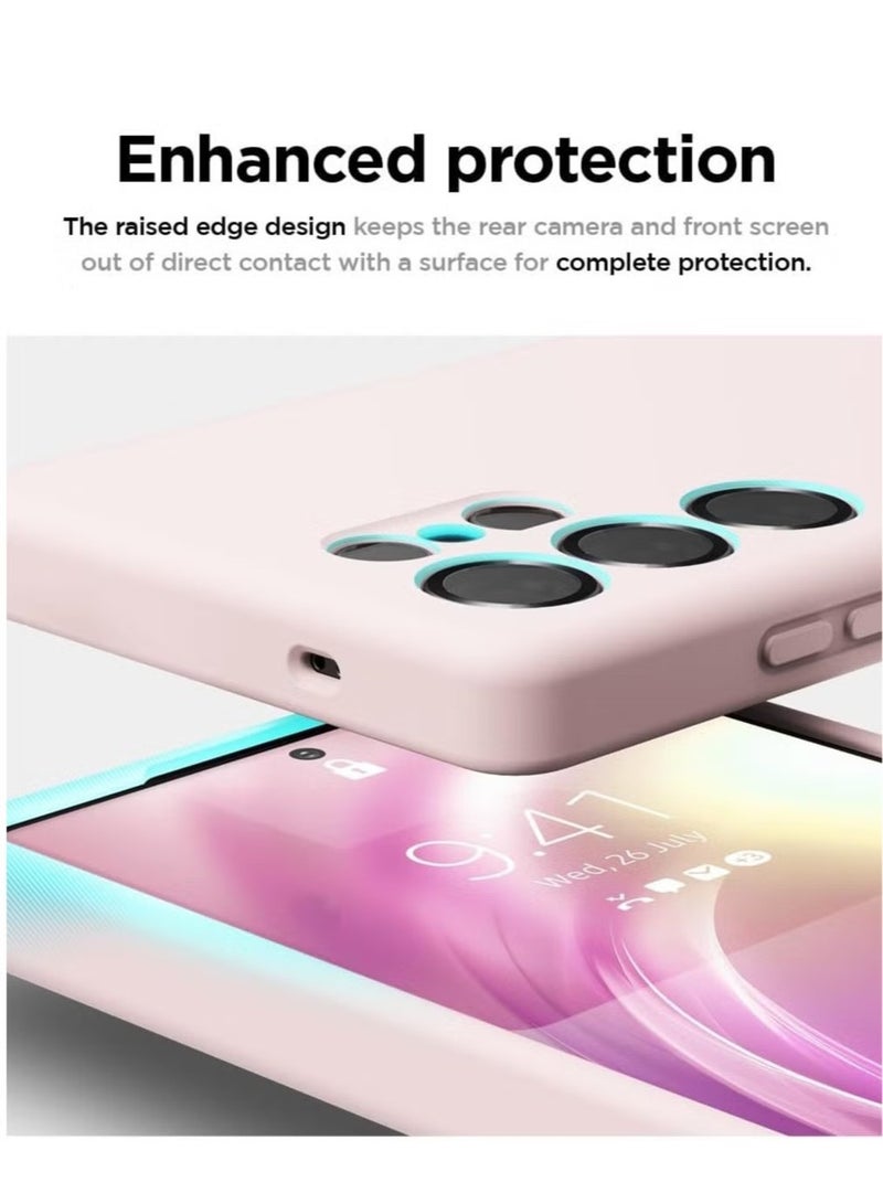 BORTONY Samsung S24 Ultra Case Liquid Soft Silicone Gel Rubber Galaxy S24 Ultra Cover Anti Scratch Military-Grade Drop-Proof Protective Case for Samsung Galaxy S24 Ultra 6.8 Inch - Image 5