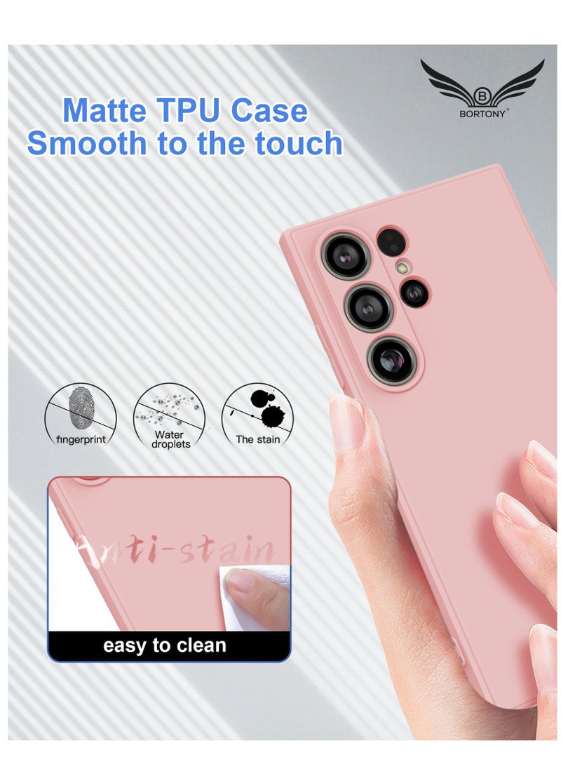 BORTONY Samsung S24 Ultra Case Liquid Soft Silicone Gel Rubber Galaxy S24 Ultra Cover Anti Scratch Military-Grade Drop-Proof Protective Case for Samsung Galaxy S24 Ultra 6.8 Inch  - Image 4