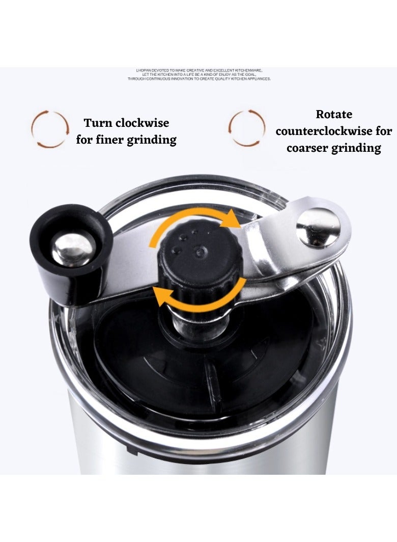 TIMEMORE Stainless Steel Manually coffee grinder - Wood Grain Design - Image 4