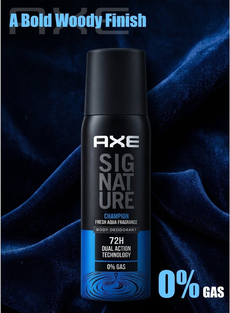 Axe Signature Champion Body Deodorant for Men, Fresh Citrus & Woody Fragrance, 122ml × 2 - Image 5