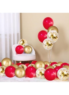 Red Balloons 50 Pack 12 inch Matte Red Metal Gold and Confetti Latex Globo Balloon Bulk for Wedding Engagement Bridal Shower Anniversary Birthday Party Decorations - pzsku/Z0C19C70A3941749941B8Z/45/_/1716658607/0adf9b3a-ef1b-421c-9348-ed5ecec63ed7