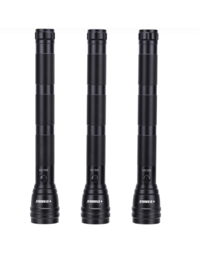 Stargold Emergency Torch Light Rechargeable LED Flashlight Set Of 3, SG-I23 - Image 1