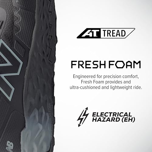 New Balance Fresh Foam Cremorne Composite Toe Safety Shoes for Women - Non Slip, Electrical Hazard - Black, Mid - Image 4