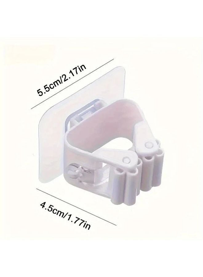 خطافات حائط بيضاء ثقيلة متينة 6 قطع منظِّم توفير مساحة بدون حفر - Image 4