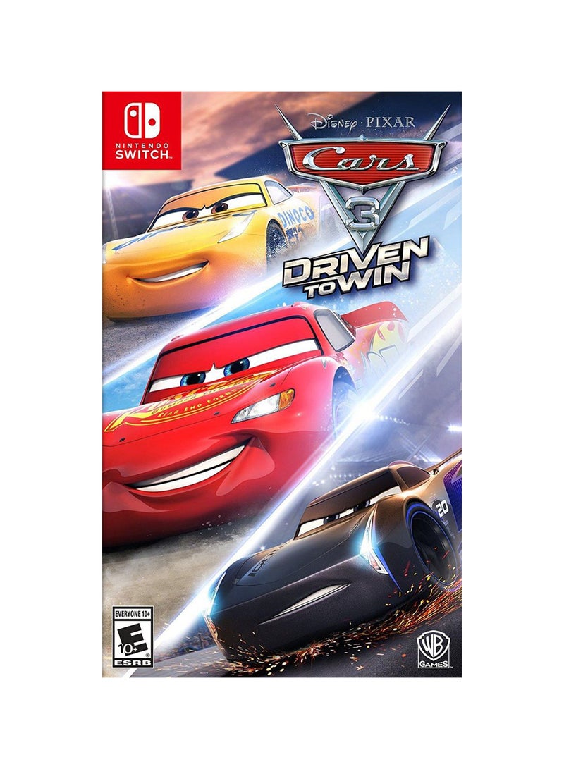 دبليو بي جيمز لعبة الفيديو Cars 3 Driven To Win - (إصدار عالمي) - nintendo_switch - Image 1