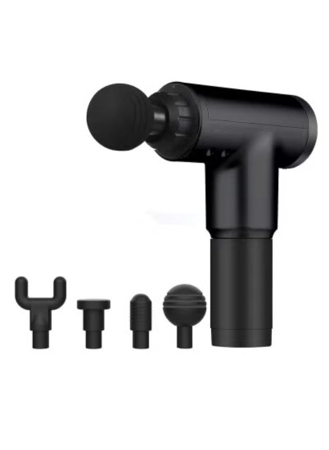 TIGER Professional Deep Tissue Massage Gun for Muscle Tension Relief – Powerful Handheld Percussion Therapy Device with 4 Interchangeable Massage Heads | Quiet Operation, Rechargeable Battery | Ideal for Athletes, Home, Gym, Office & Travel Recovery  - Image 1