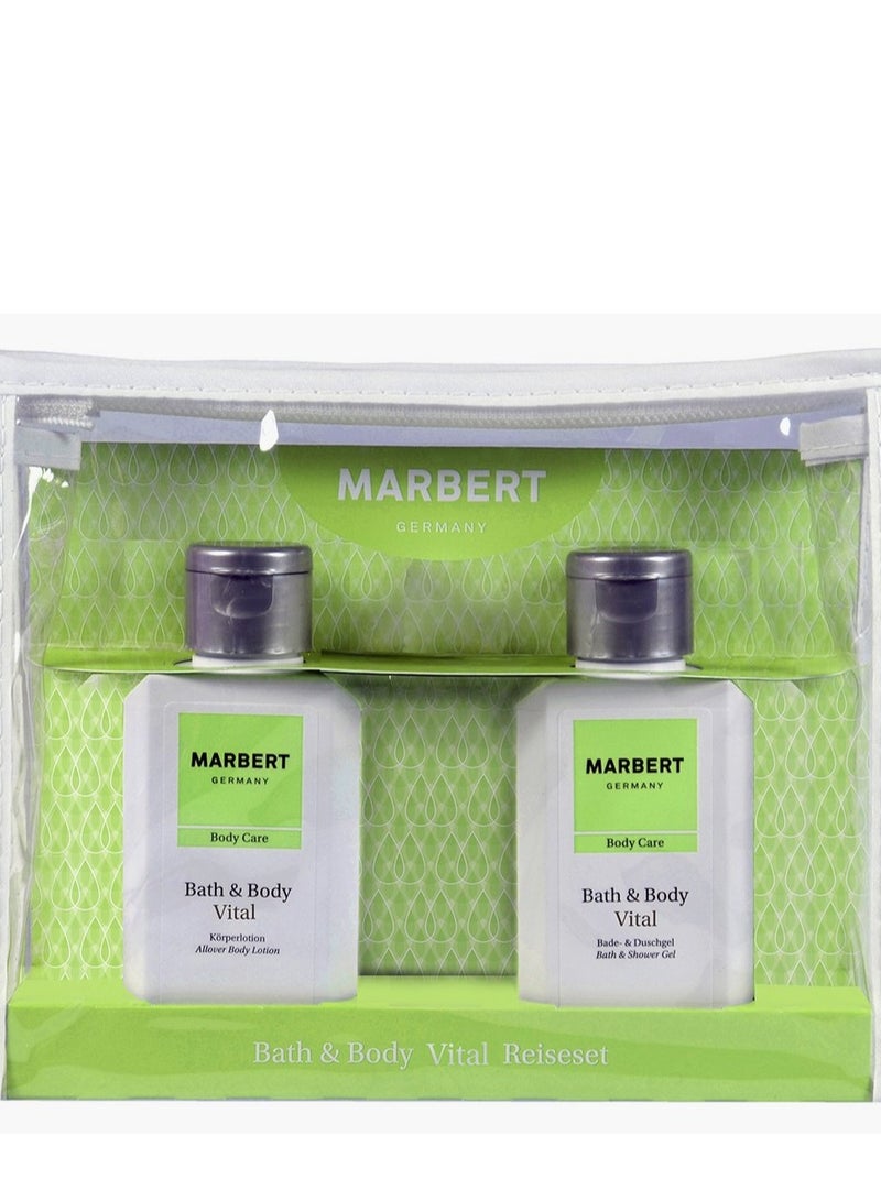 ماربيرت مجموعة الاستحمام والجسم الحيوية غسول الجسم وجل الاستحمام