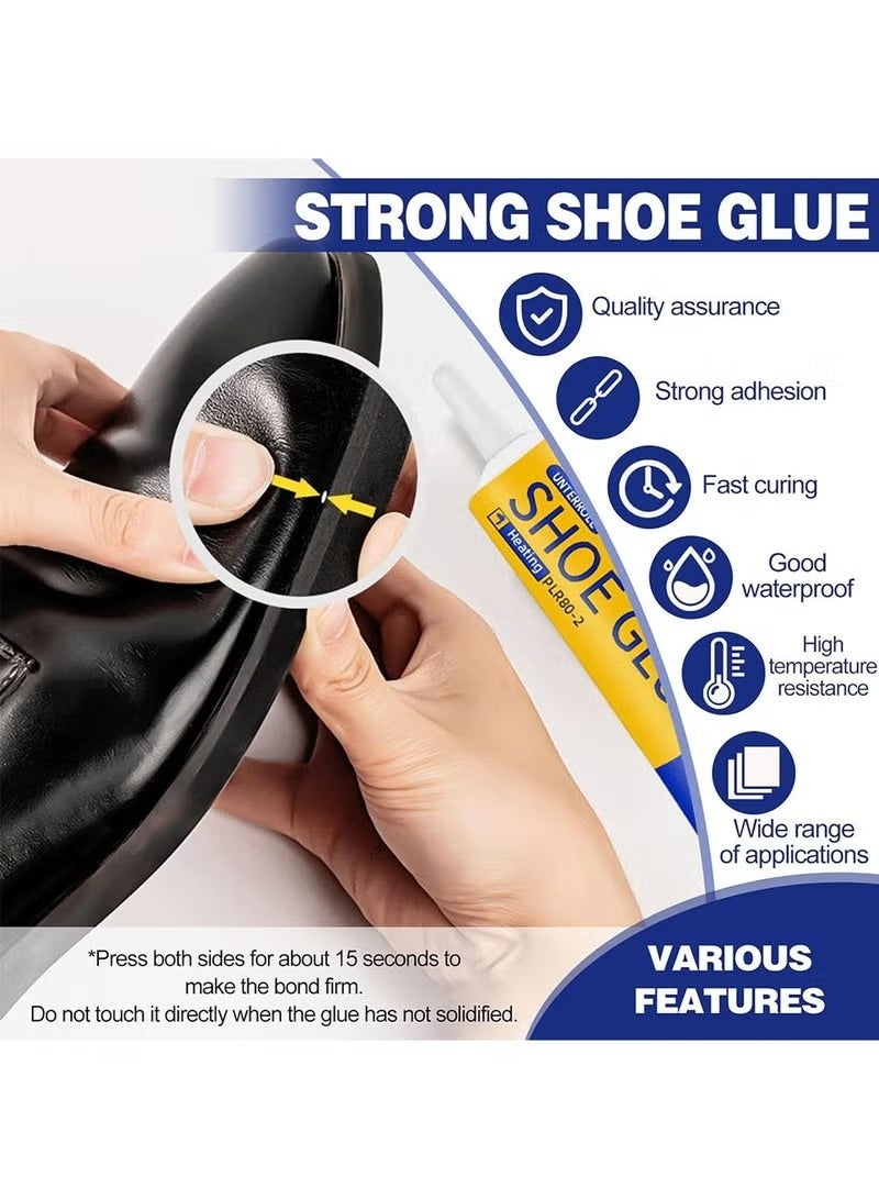 Shoe Glue Strong Transparent – Heavy Duty Shoe Repair Adhesive, Flexible & Durable Sole Glue for Leather, Canvas & Rubber Shoes - Image 5