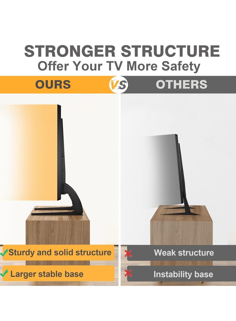 Height Adjustable Universal TV Stand for 27 to 65 LCD/LED Flat  Curved TVs - Image 3