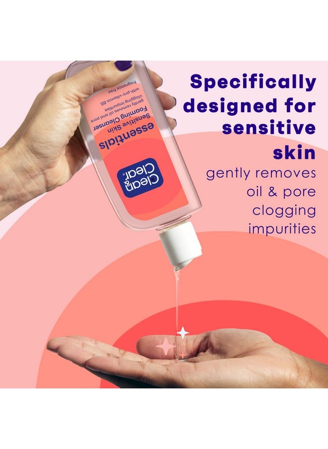 CLEAN & CLEAR Clean & Clear Essentials Foaming Facial Cleanser, Oil-Free Daily Face Wash with Glycerin to Remove Acne Breakout-Causing Dirt, Oil & Makeup Without Over-Drying, 8 Fl Oz (Packaging may vary)  - Image 3