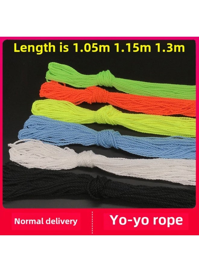 Generic Yo-Yo Rope 24 Strands Color Rope Yo-Yo Accessories Yoyo Ball 10 Strands Competition Rope 20 Pieces-Color:Silver 24 Strands Orange 10 Strips 115cm  - Image 2