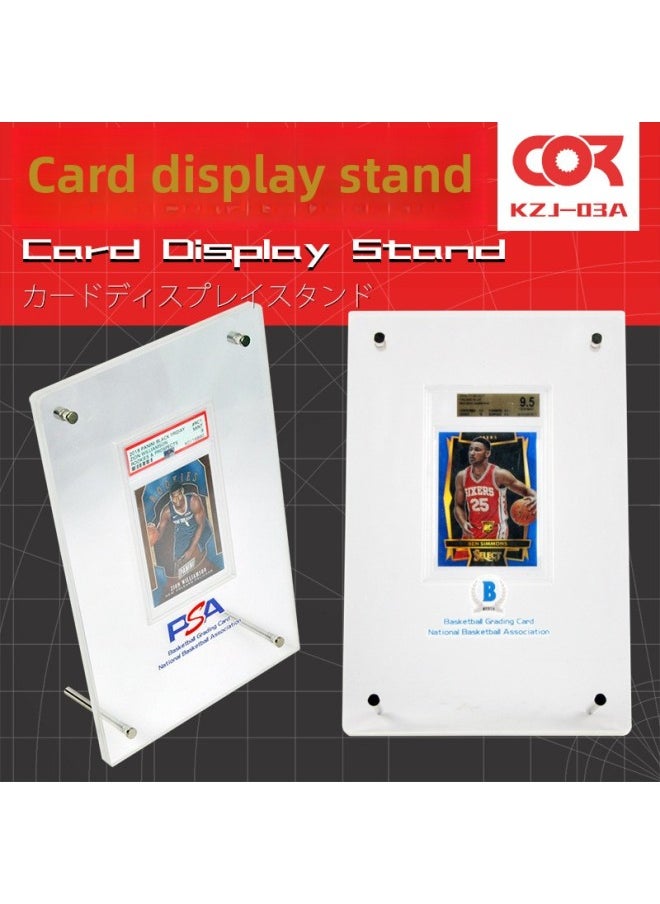 Game King PSA Baokemeng BGS Rating Card CCG Gongbo Card Star Card Exhibition Desktop Vertical Display Stand-Color:KZJ03M(BGS Football Card Thickness Within 9-14mm)  - Image 2
