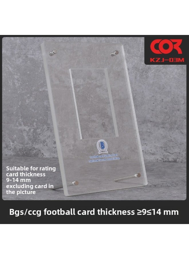 Game King PSA Baokemeng BGS Rating Card CCG Gongbo Card Star Card Exhibition Desktop Vertical Display Stand-Color:KZJ03M(BGS Football Card Thickness Within 9-14mm)  - Image 1