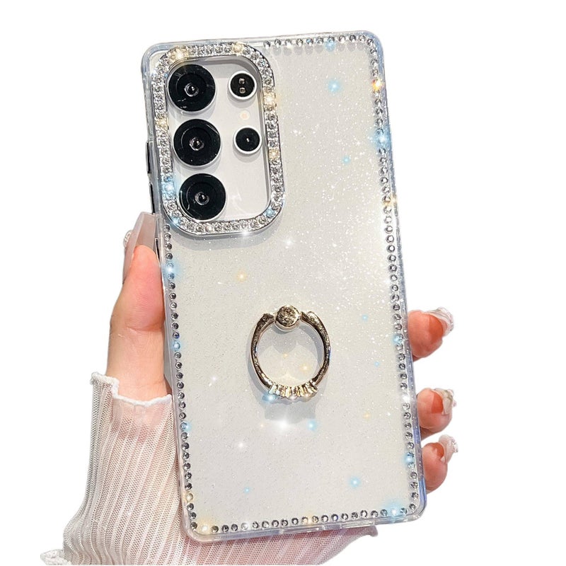 Protective Case | Silicone | White | Drop Protection | Kickstand | Shockproof Cover for Samsung S25 Ultra / Samsung S25 - Image 1