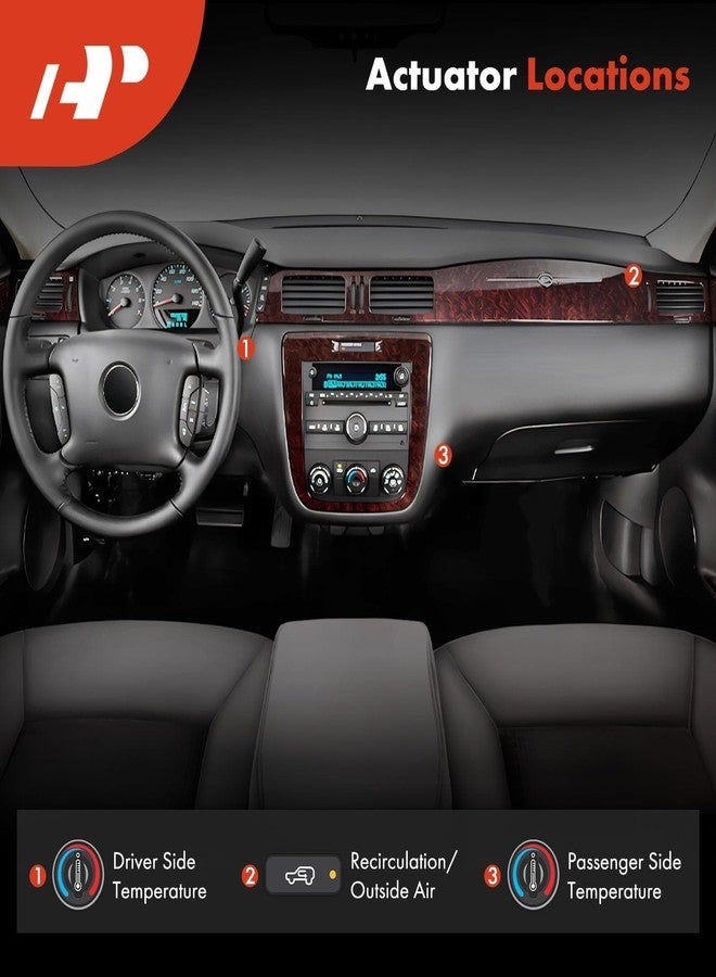 A-Premium HVAC Heater Blend Door Actuator Replacement for Chevrolet Corvette 2005-2013 Impala Malibu Monte Carlo Buick LaCrosse Cadillac XLR Temperature Blend Door Actuator 1573517 - Image 5