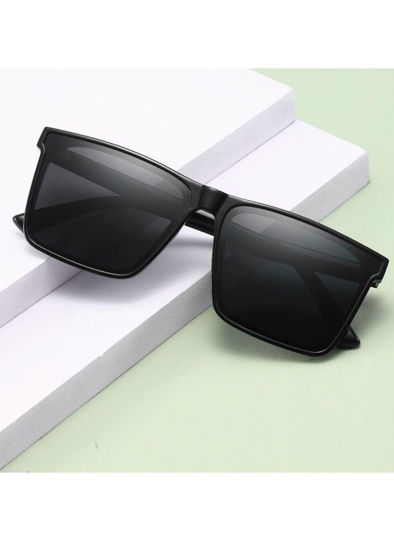 Youque - TR90 Polarized sunglasses HD Polarized Lens 100% UV400 Protection Stylish Design for Men/Women Black - Image 1