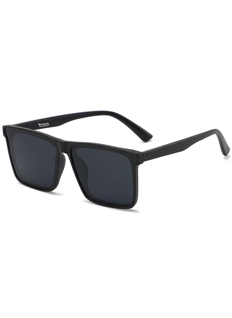 Youque - TR90 Polarized sunglasses HD Polarized Lens 100% UV400 Protection Stylish Design for Men/Women Black - Image 1