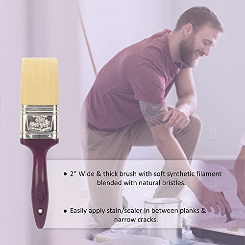 Berger 2 Inch Paint Brush for Wall, Doors & Windows | Premium Soft Bristle Brush for Oil & Water Based Paints | Easy Application | Durable, Thick Bristles | Smooth Finish | DIY & Pro Use - Image 5