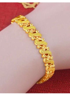 GOLDMAX Elegant 21k Gold Plated Bracelet For Women Size 18cm  - Image 4