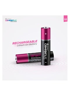 رافيد بطارية رفيد قابلة للشحن مقاس AAA عدد ٢ قطعة 1700mAh  - Image 1
