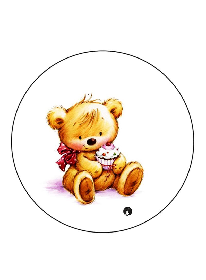 RKN Bear Printed Mouse Pad Multicolour