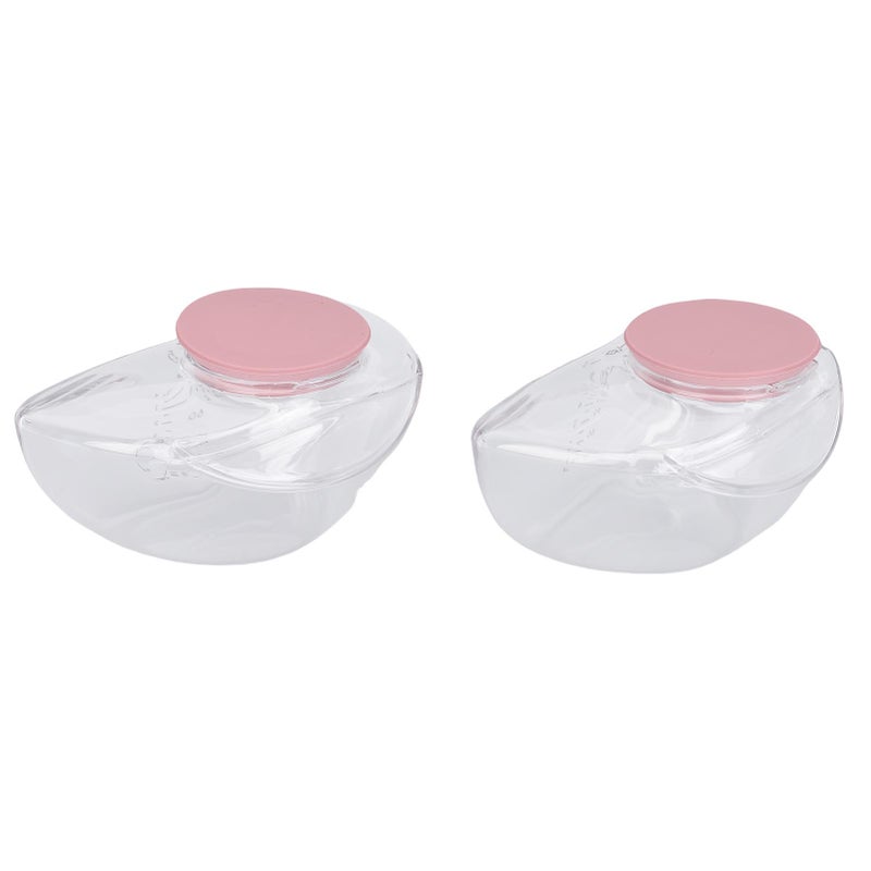 Breastpump Replacement Cups 150ml Leak Proof Closed System Milk Collector Cups - Food Grade Easy To Clean Milk Storage Bottles for Busy Moms Travel Work Wearable Breastpump Use - Image 5