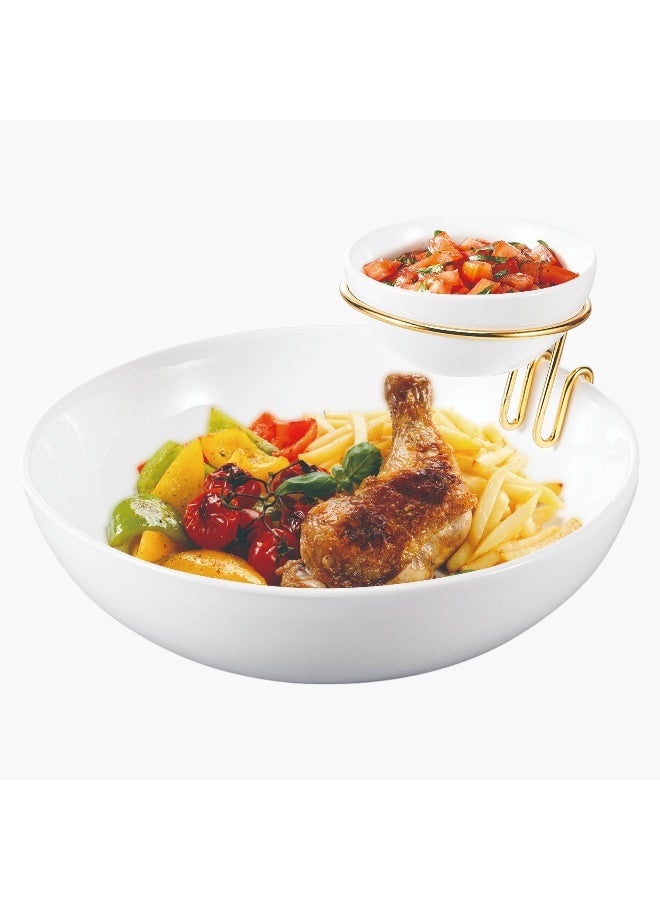 Home Box Neo 2-Piece Chip and Dip Bowl Set for Entertaining - Image 1