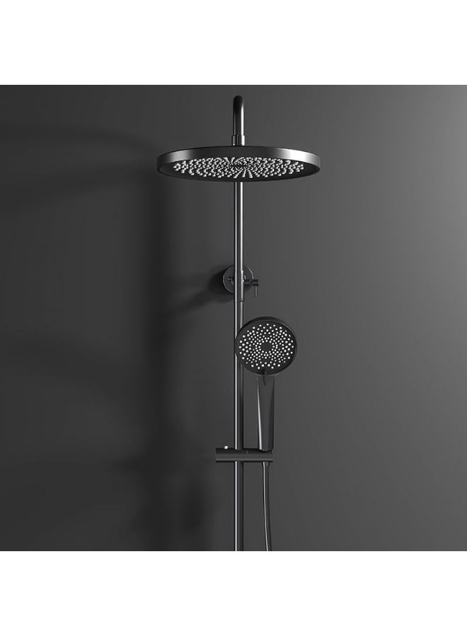 Luxury Rain Shower System with Handheld Shower Head and Mixer Valve, Premium Bathroom Shower Set for Modern Bathrooms, Adjustable Overhead Shower Fixture with Durable Construction - Image 4