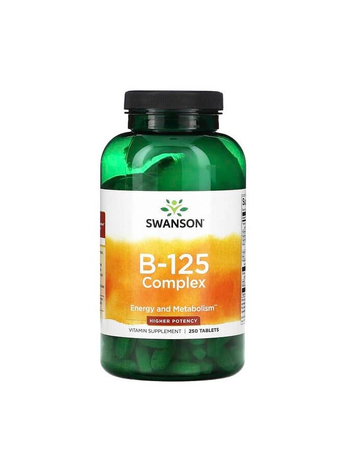 SWANSON Vitamin B-125 Complex, High Potency, 250 Tablets