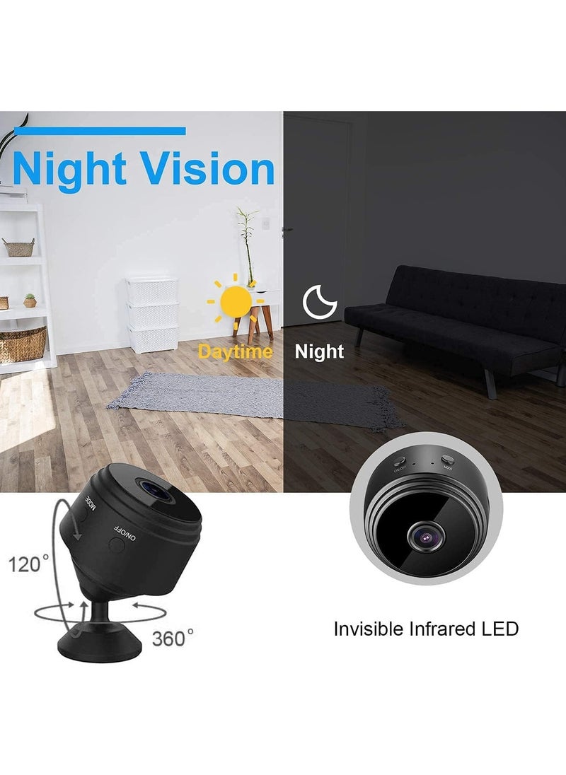 Generic - Mini WiFi Hidden Cameras, Wireless Spy Cameras with Video Live Feed, HD 1080P Home Security Cameras, Baby Nanny Cam, Tiny Smart Cameras with Night Vision and Motion Detection - Image 1