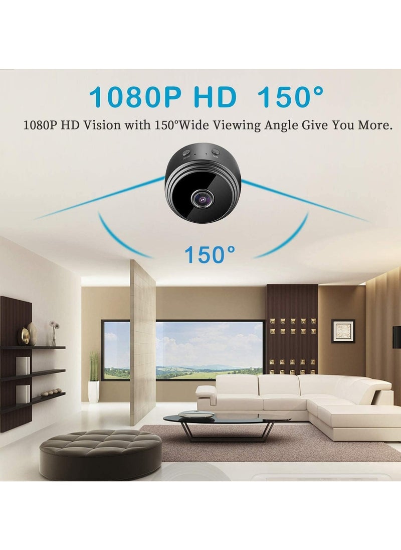 Generic - Mini WiFi Hidden Cameras, Wireless Spy Cameras with Video Live Feed, HD 1080P Home Security Cameras, Baby Nanny Cam, Tiny Smart Cameras with Night Vision and Motion Detection - Image 1