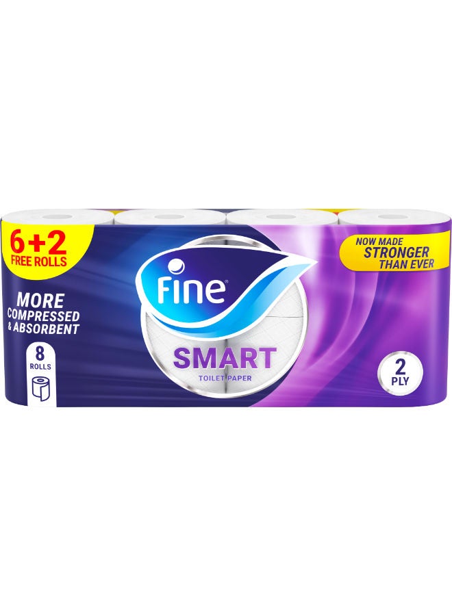 فاين ورق تواليت ذكي - 6 + 2 لفة مجانية - Image 2