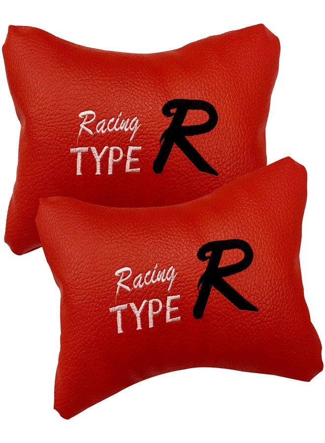 PulGos Red Car Cushion in Type R Design Material Leatherette_983 - Image 4
