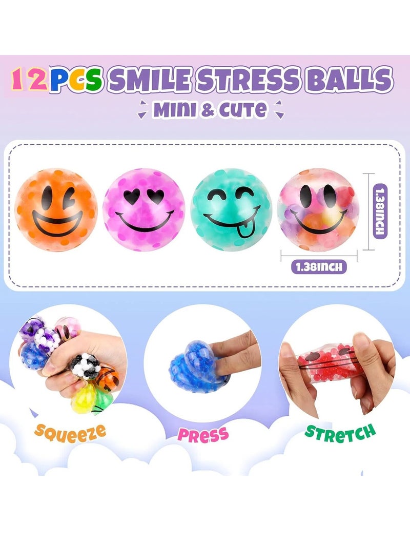 CALL PLAY 12Pack Stress Balls, Squishy Ball, Squishy Squeeze Balls Bulk Fidget for Adults, Stress Relief Balls, Party Favors, Birthday Gift, Eid Gift - Image 2