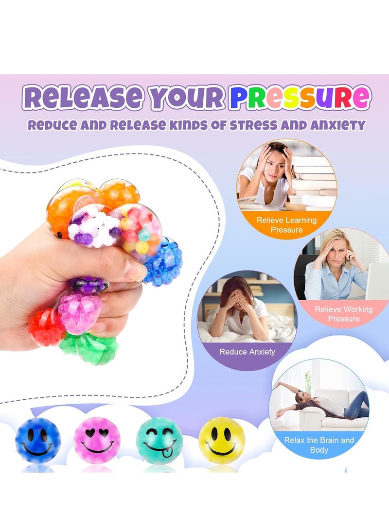 CALL PLAY 12Pack Stress Balls, Squishy Ball, Squishy Squeeze Balls Bulk Fidget for Adults, Stress Relief Balls, Party Favors, Birthday Gift, Eid Gift - Image 5