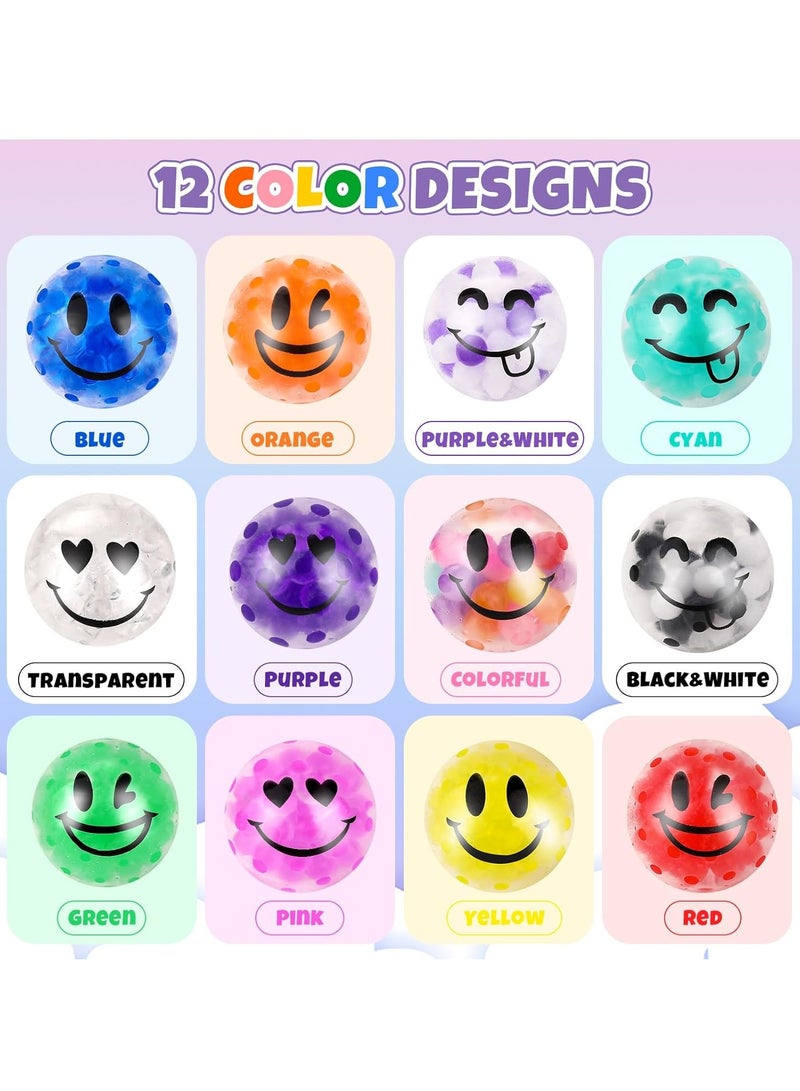 CALL PLAY 12Pack Stress Balls, Squishy Ball, Squishy Squeeze Balls Bulk Fidget for Adults, Stress Relief Balls, Party Favors, Birthday Gift, Eid Gift - Image 4