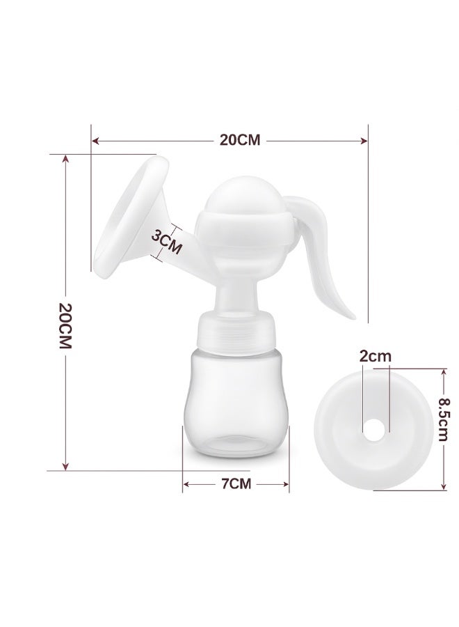 Factory Price مضخة ثدي يدوية بسعر المصنع خالية من BPA مع 3 أكياس لتخزين الحليب وزجاجة تغذية - Image 4